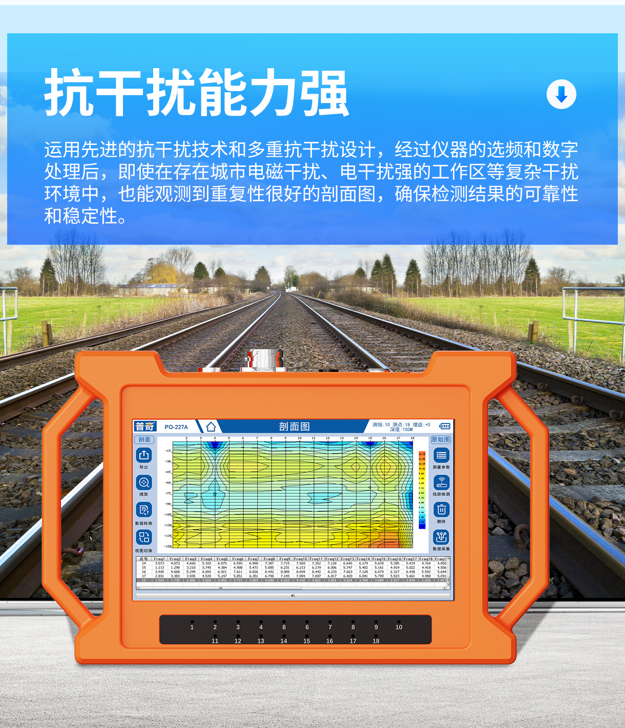 普奇PQ-227A堤坝管涌检测仪抗干扰强_09.jpg