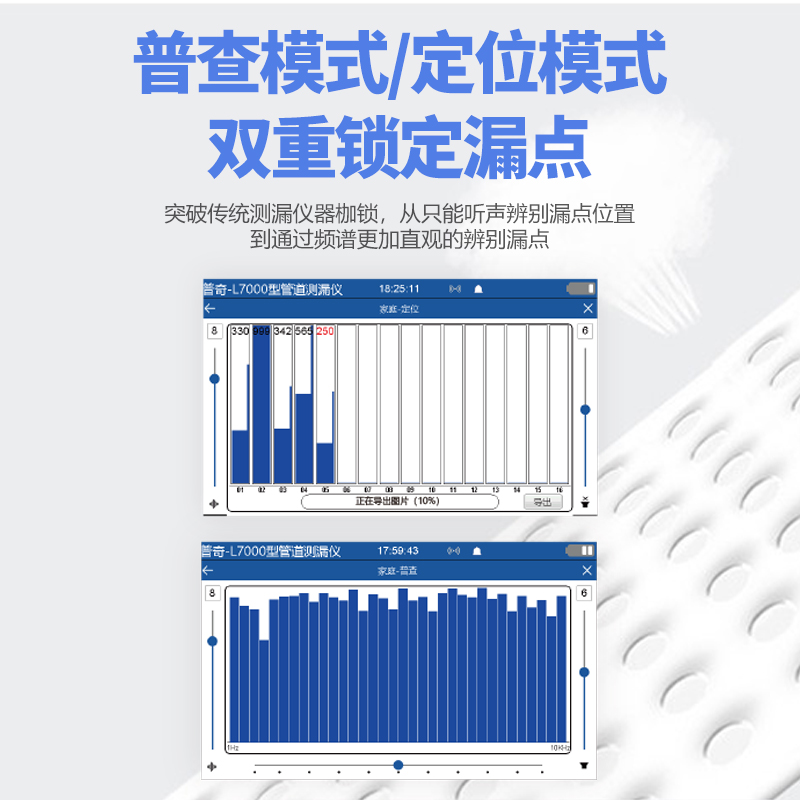 普奇-L7000管道测漏仪定位模式
